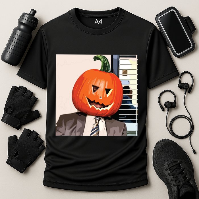 Dwight Pumpkin Head Cooling Performance Crew T-Shirt