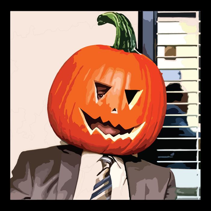 Dwight Pumpkin Head Cooling Performance Crew T-Shirt