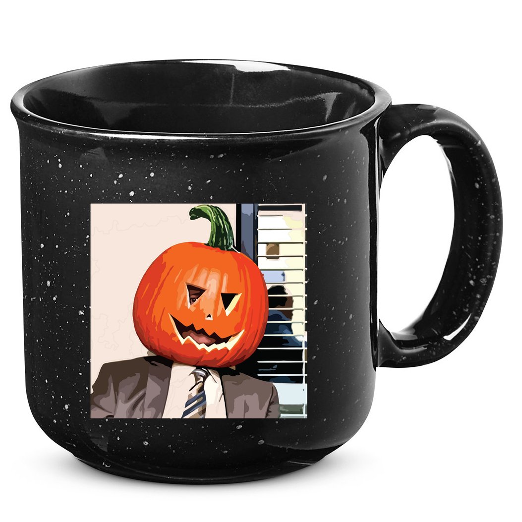 Dwight Pumpkin Head 15oz Campfire Ceramic Mug