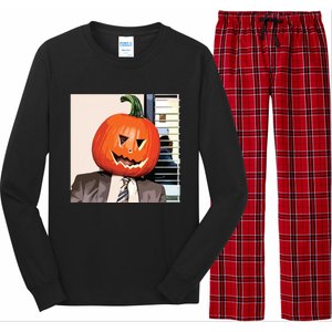 Dwight Pumpkin Head Long Sleeve Pajama Set