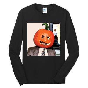 Dwight Pumpkin Head Tall Long Sleeve T-Shirt