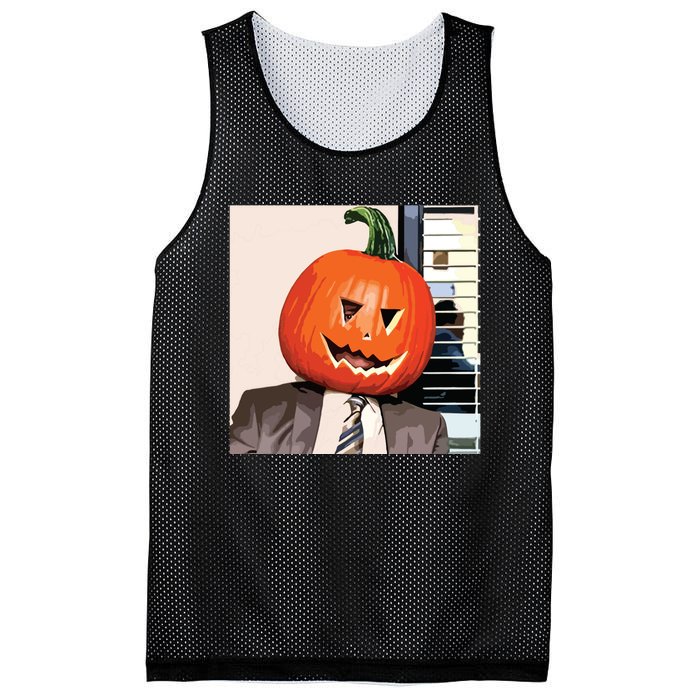 Dwight Pumpkin Head Mesh Reversible Basketball Jersey Tank