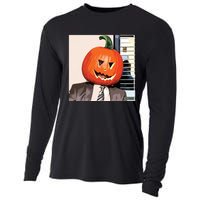 Dwight Pumpkin Head Cooling Performance Long Sleeve Crew