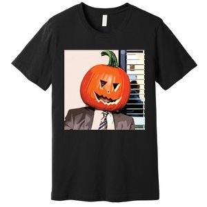 Dwight Pumpkin Head Premium T-Shirt