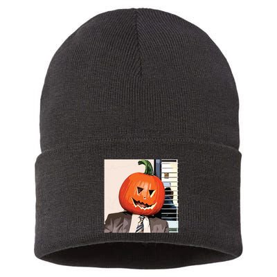 Dwight Pumpkin Head Sustainable Knit Beanie