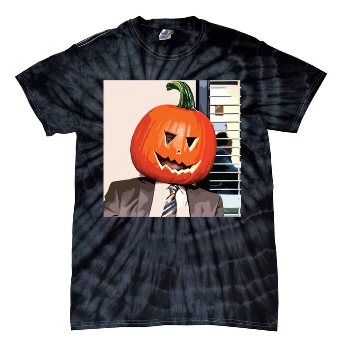 Dwight Pumpkin Head Tie-Dye T-Shirt