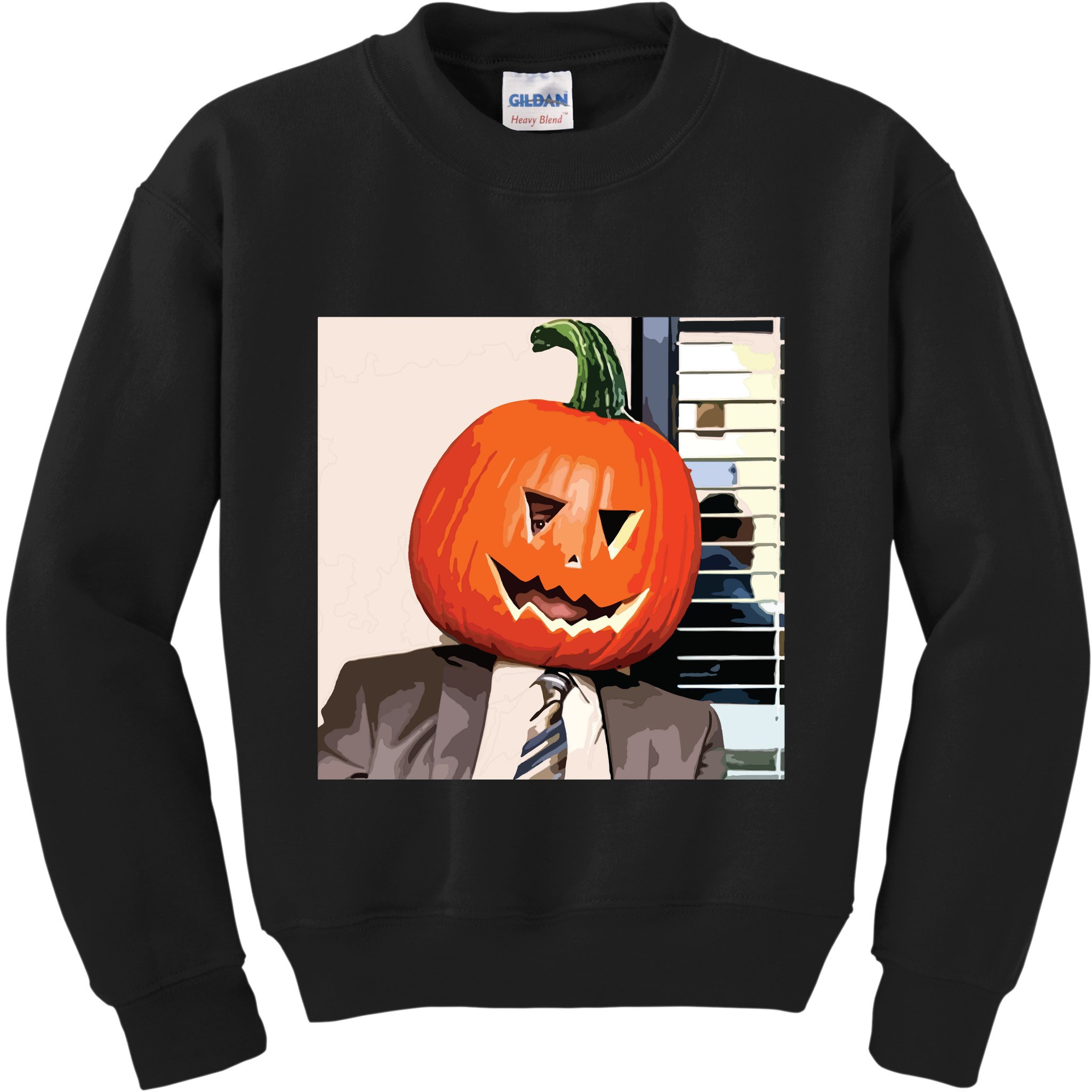 Dwight Pumpkin Head Kids Sweatshirt