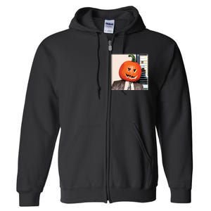 Dwight Pumpkin Head Full Zip Hoodie