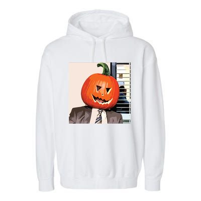 Dwight Pumpkin Head Garment-Dyed Fleece Hoodie