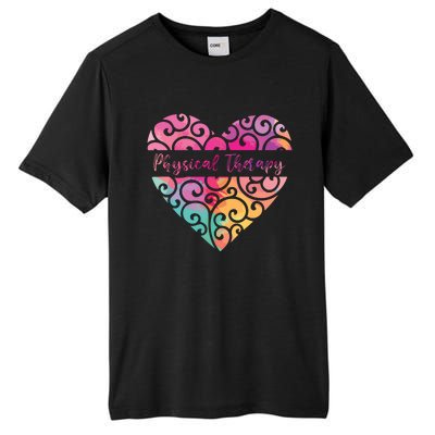 DPT PTA Heart Valentines Day Gift Love Physical Therapy Tall Fusion ChromaSoft Performance T-Shirt