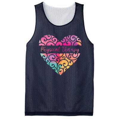 DPT PTA Heart Valentines Day Gift Love Physical Therapy Mesh Reversible Basketball Jersey Tank