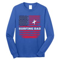 Daddy Protector Hero Fathers Day Camo American Flag Surfing Meaningful Gift Long Sleeve Shirt