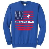 Daddy Protector Hero Fathers Day Camo American Flag Surfing Meaningful Gift Sweatshirt