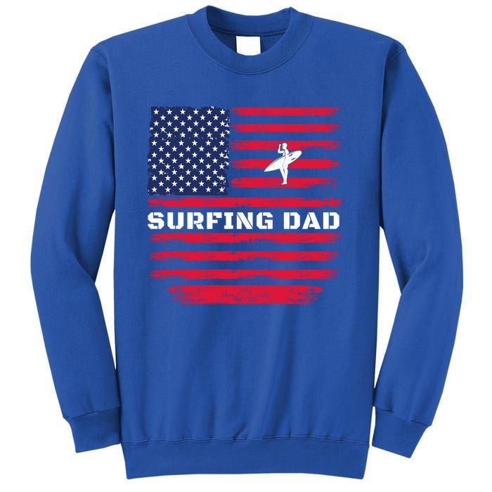 Daddy Protector Hero Fathers Day Camo American Flag Surfing Meaningful Gift Sweatshirt