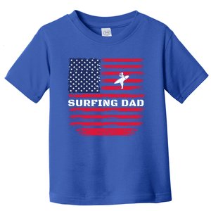 Daddy Protector Hero Fathers Day Camo American Flag Surfing Meaningful Gift Toddler T-Shirt