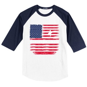 Daddy Protector Hero Fathers Day Camo American Flag Surfing Meaningful Gift Baseball Sleeve Shirt