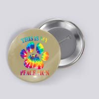 Dog Paw Heartbeat Gift Funny This Is My Peace Sign Gift Button