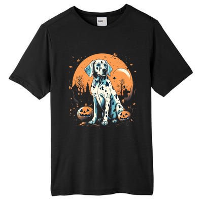 Dalmatian Pumpkin Halloween Costume Dog Puppy Gift Tall Fusion ChromaSoft Performance T-Shirt