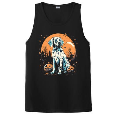 Dalmatian Pumpkin Halloween Costume Dog Puppy Gift PosiCharge Competitor Tank