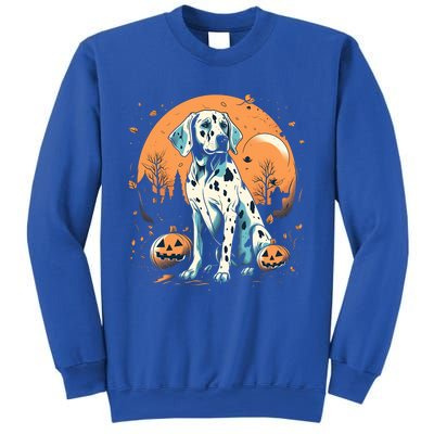 Dalmatian Pumpkin Halloween Costume Dog Puppy Gift Sweatshirt