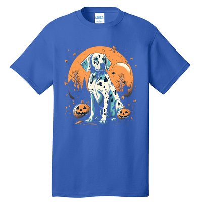 Dalmatian Pumpkin Halloween Costume Dog Puppy Gift Tall T-Shirt