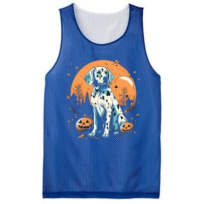 Dalmatian Pumpkin Halloween Costume Dog Puppy Gift Mesh Reversible Basketball Jersey Tank