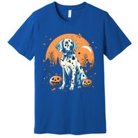 Dalmatian Pumpkin Halloween Costume Dog Puppy Gift Premium T-Shirt