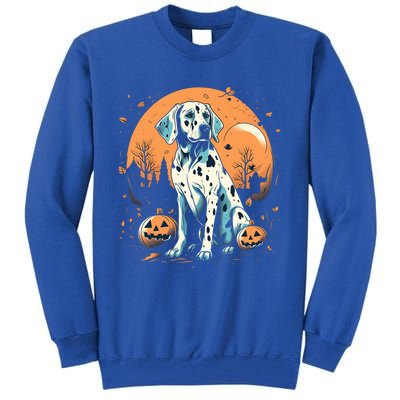 Dalmatian Pumpkin Halloween Costume Dog Puppy Gift Tall Sweatshirt