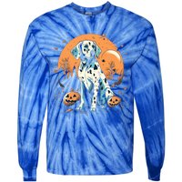 Dalmatian Pumpkin Halloween Costume Dog Puppy Gift Tie-Dye Long Sleeve Shirt