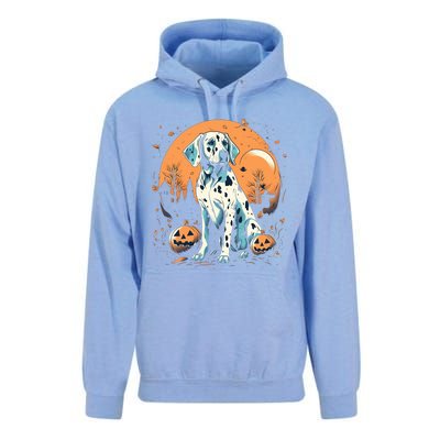 Dalmatian Pumpkin Halloween Costume Dog Puppy Gift Unisex Surf Hoodie