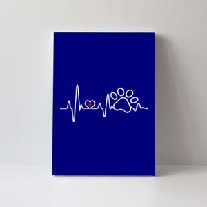 Dog Paw Heartbeat Clothing Cool Gift Dog Paw Gift Canvas