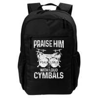 Drummer Praise Him With Loud Cymbals Drumming Christian Backpack