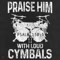 Drummer Praise Him With Loud Cymbals Drumming Christian 11oz C Handle Ceramic Mug