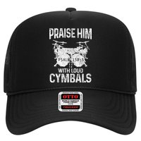Drummer Praise Him With Loud Cymbals Drumming Christian Hat