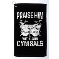Drummer Praise Him With Loud Cymbals Drumming Christian Golf Towel