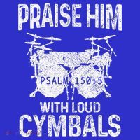 Drummer Praise Him With Loud Cymbals Drumming Christian Visor