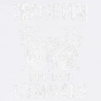 Drummer Praise Him With Loud Cymbals Drumming Christian Garment-Dyed Sweatshirt