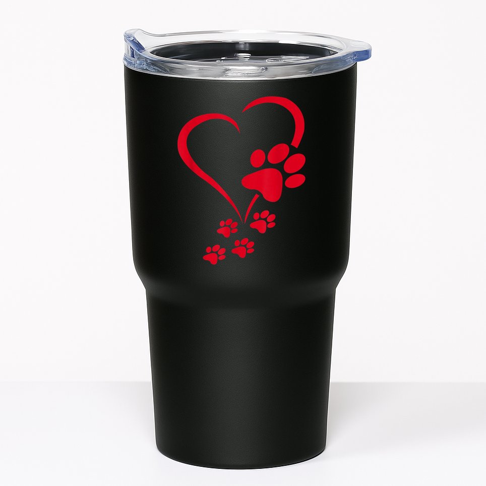 Dog Paws Hearts Baby Dogs Dog Paw Dog Paw Print Tumbler