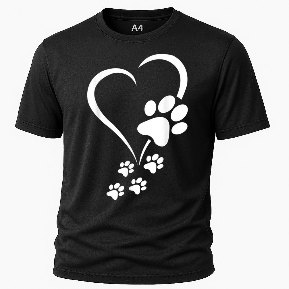Dog Paws Hearts Baby Dogs Dog Paw Dog Paw Print Performance Shirt