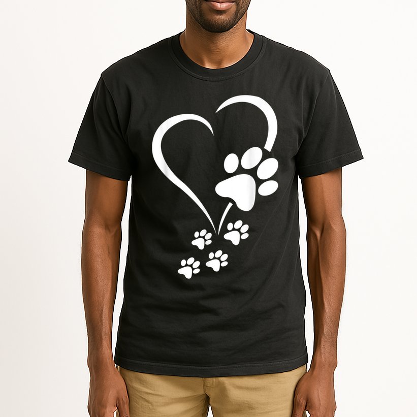 Dog Paws Hearts Baby Dogs Dog Paw Dog Paw Print Tall T-Shirt
