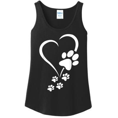 Dog Paws Hearts Baby Dogs Dog Paw Dog Paw Print Ladies Essential Tank