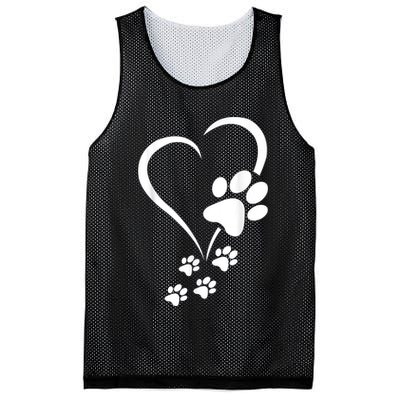 Dog Paws Hearts Baby Dogs Dog Paw Dog Paw Print Mesh Reversible Basketball Jersey Tank