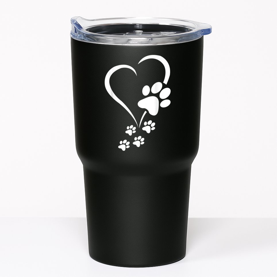 Dog Paws Hearts Baby Dogs Dog Paw Dog Paw Print Tumbler