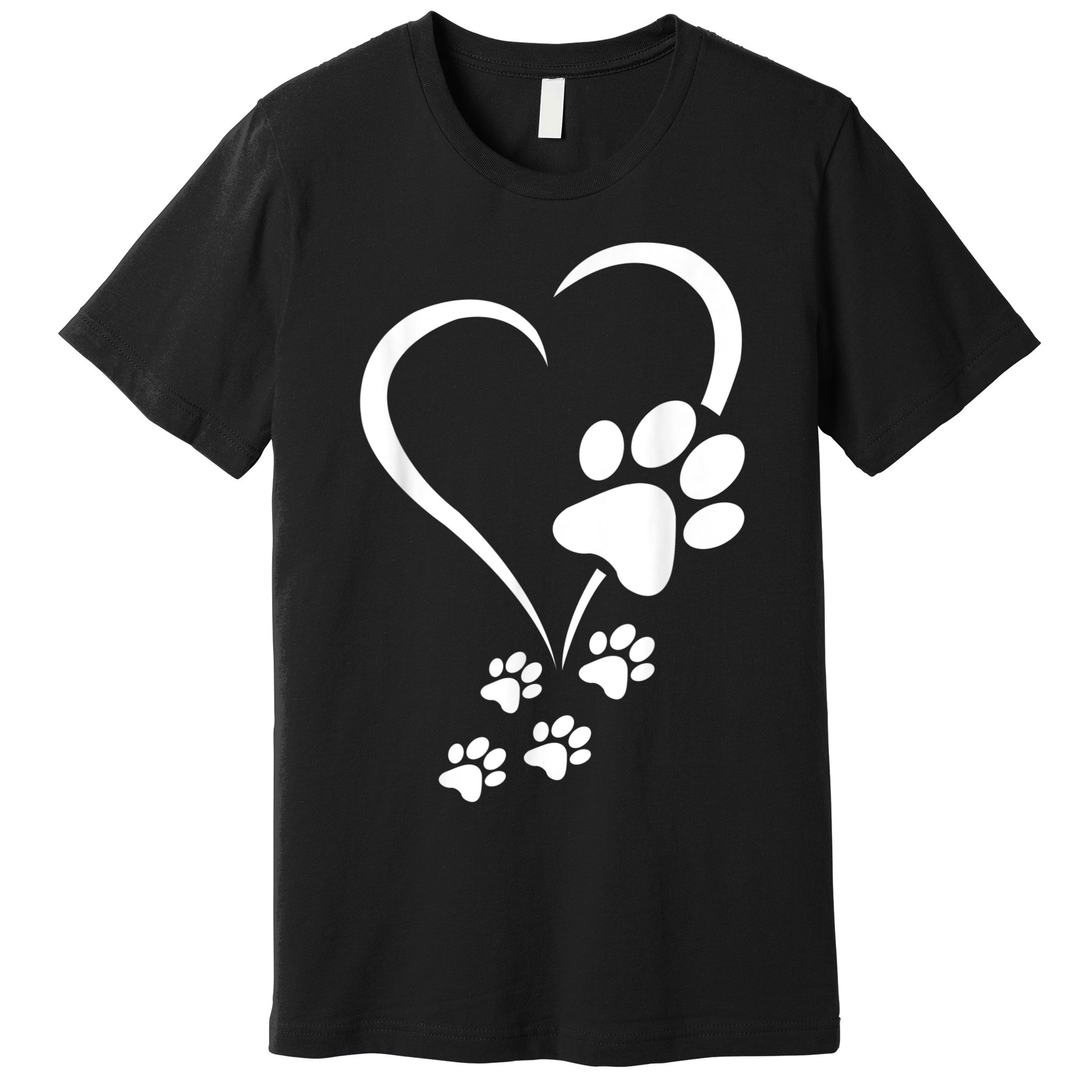 Dog Paws Hearts Baby Dogs Dog Paw Dog Paw Print Premium T-Shirt