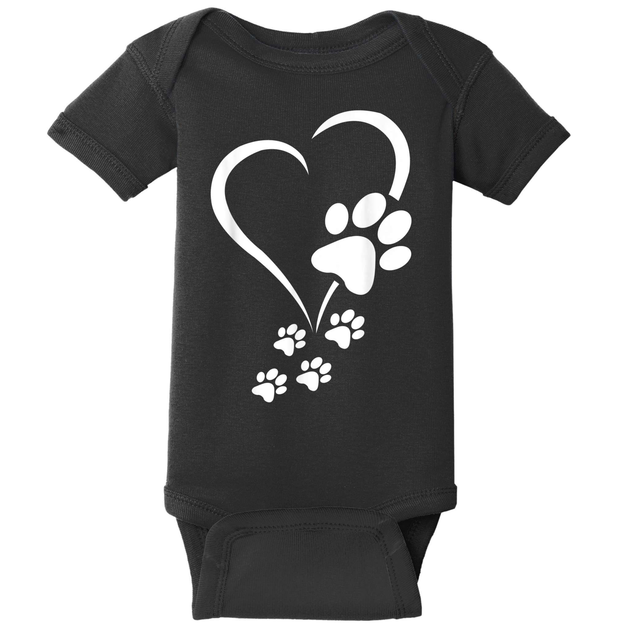 Dog Paws Hearts Baby Dogs Dog Paw Dog Paw Print Baby Bodysuit