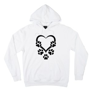 Dog Paw Heart Baby Dogs Dog Paws Hearts Dog Paw Hoodie