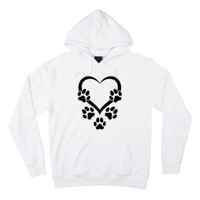 Dog Paw Heart Baby Dogs Dog Paws Hearts Dog Paw Hoodie