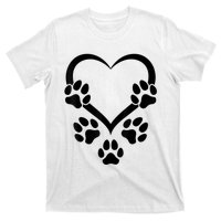 Dog Paw Heart Baby Dogs Dog Paws Hearts Dog Paw T-Shirt