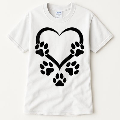 Dog Paw Heart Baby Dogs Dog Paws Hearts Dog Paw Tall T-Shirt