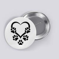 Dog Paw Heart Baby Dogs Dog Paws Hearts Dog Paw Button